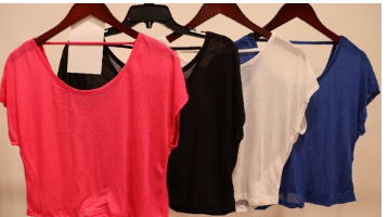 Lightweight Sheer Cropped Tee