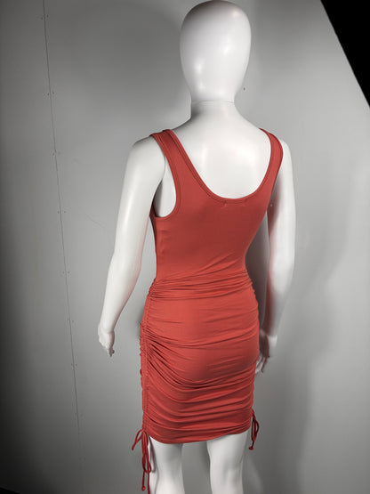 Black Sleevless Ruched women's dresses