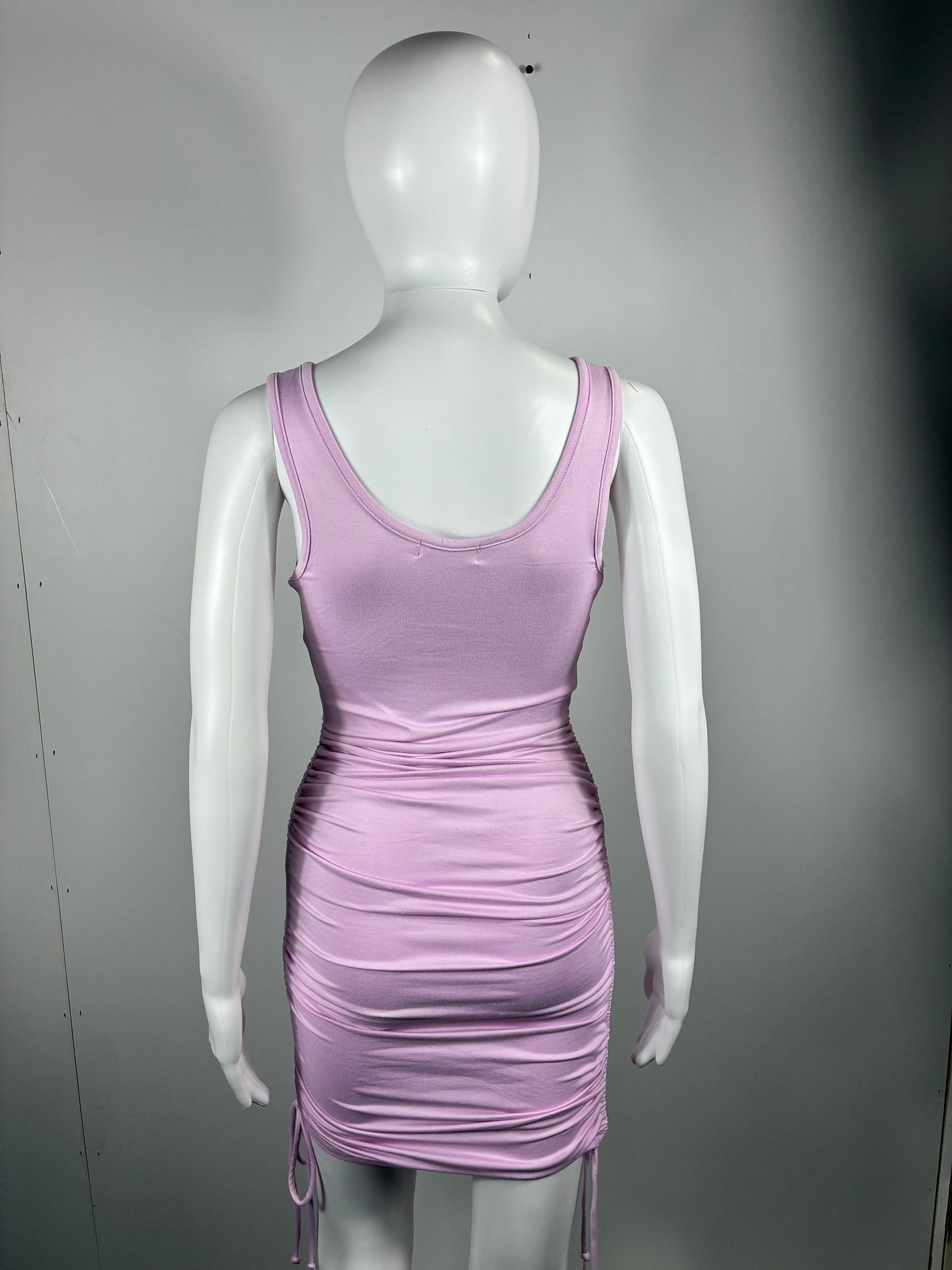 Black Sleevless Ruched women's dresses