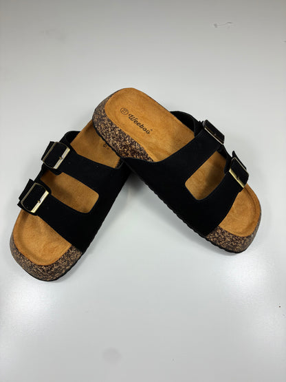 Double Strap Buckle Sandals with Buckles