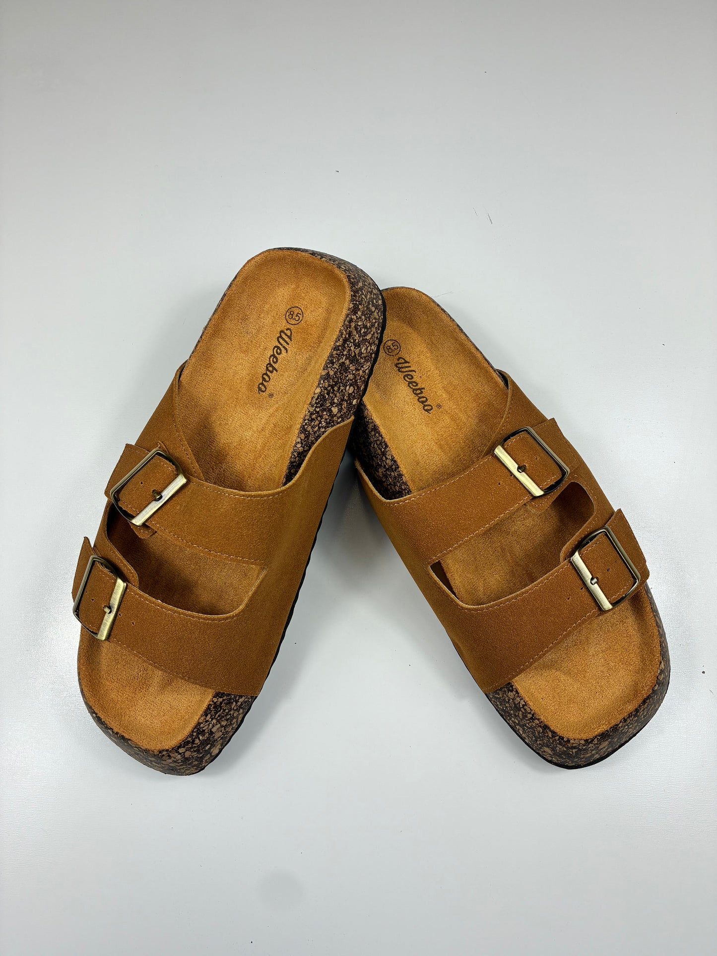 Double Strap Buckle Sandals with Buckles
