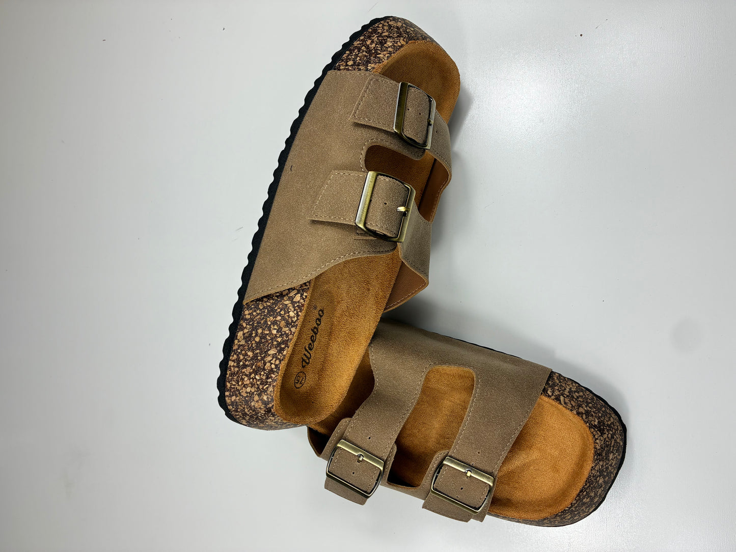 Double Strap Buckle Sandals with Buckles