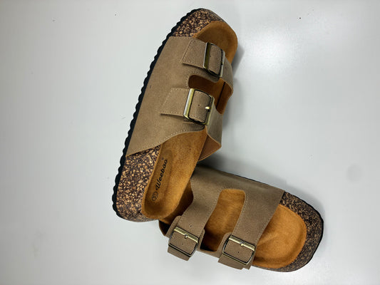 Double Strap Buckle Sandals with Buckles