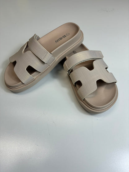 Pink Cutout Slide Sandals FAX-25KIDS