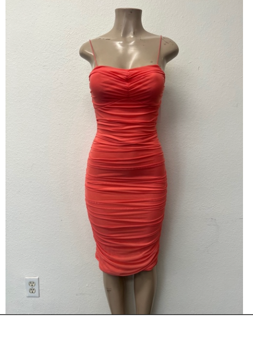 Tropical Kiss Ruched Dress