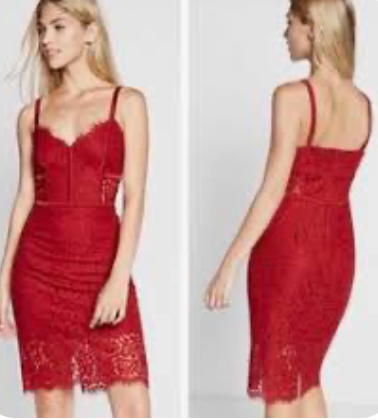 Lace Bustier Mini Dress