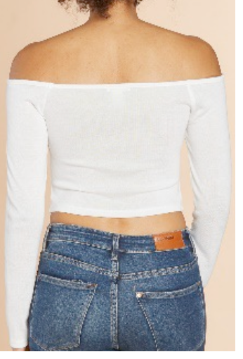 Sporty Long Sleeve Cropped Top