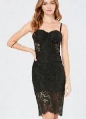 Lace Bustier Mini Dress