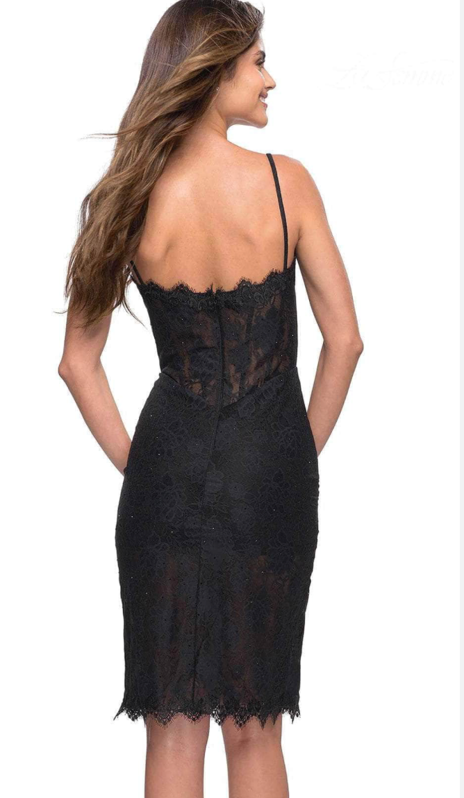 Lace Bustier Mini Dress