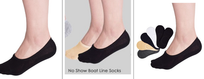 No-Show Socks - 6 Pack