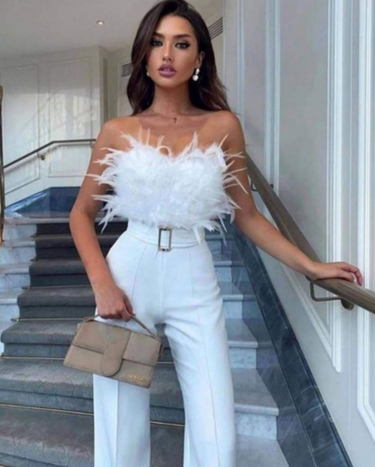 : Belted Strapless Jumps