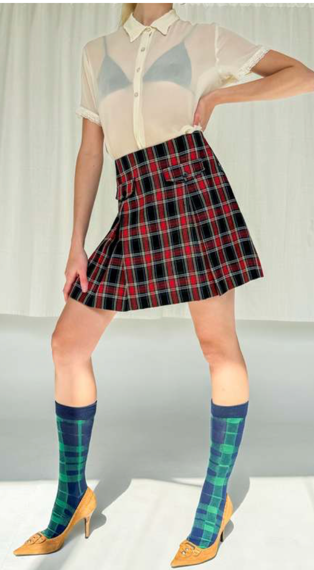 Plaid Checkered Skirt