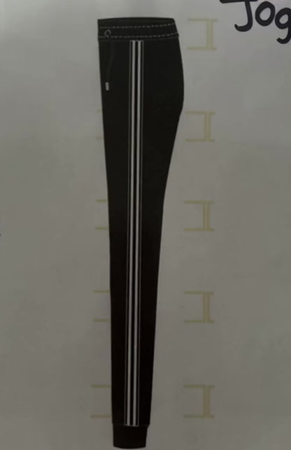 Black Jogger's with white Lining