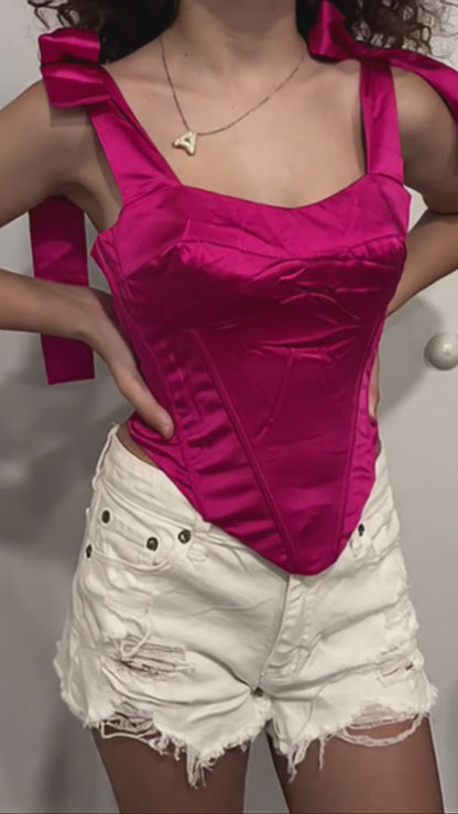 Hot Pink Crop Top